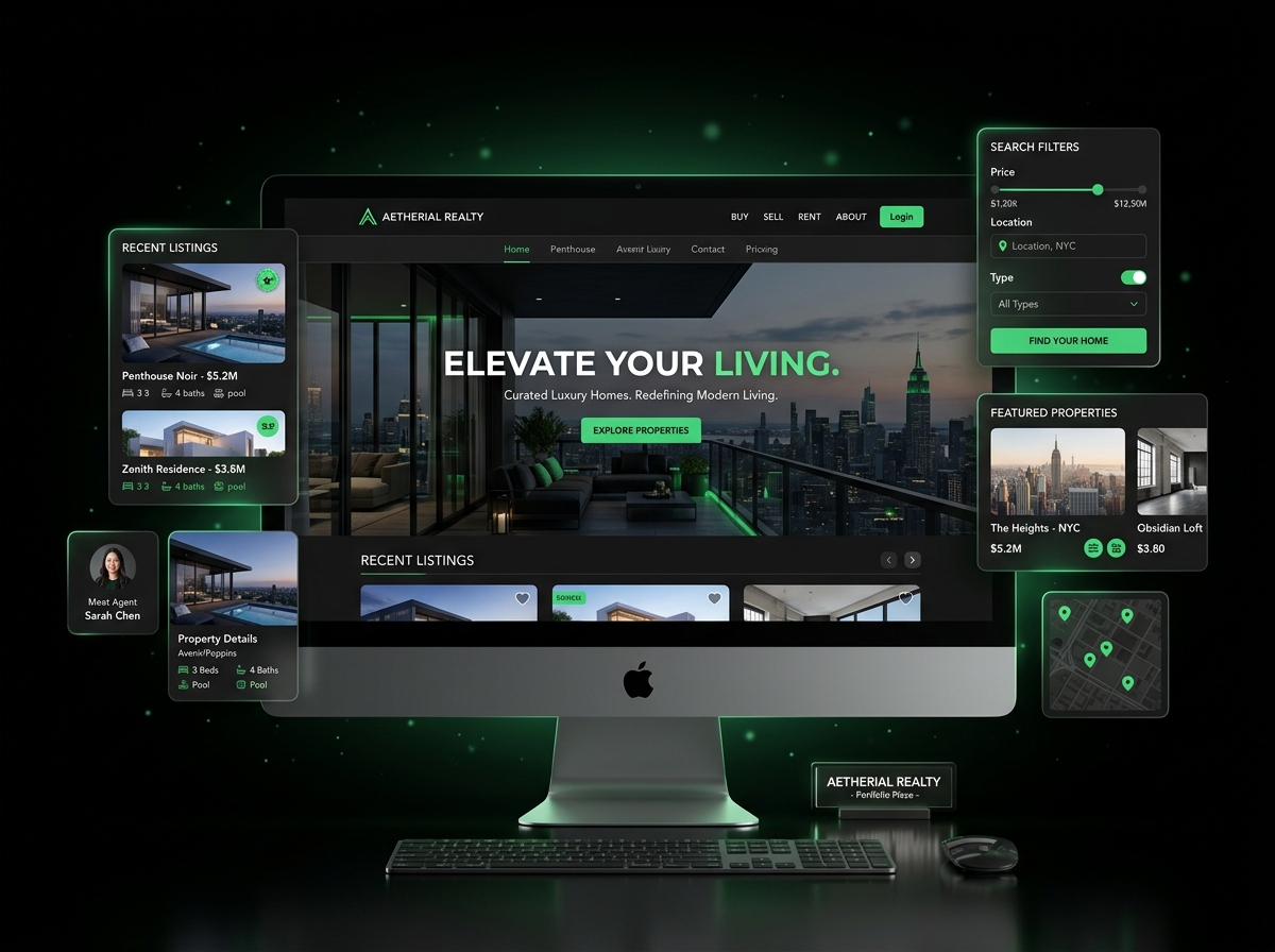 Aetherial Realty — Luxury real estate platform